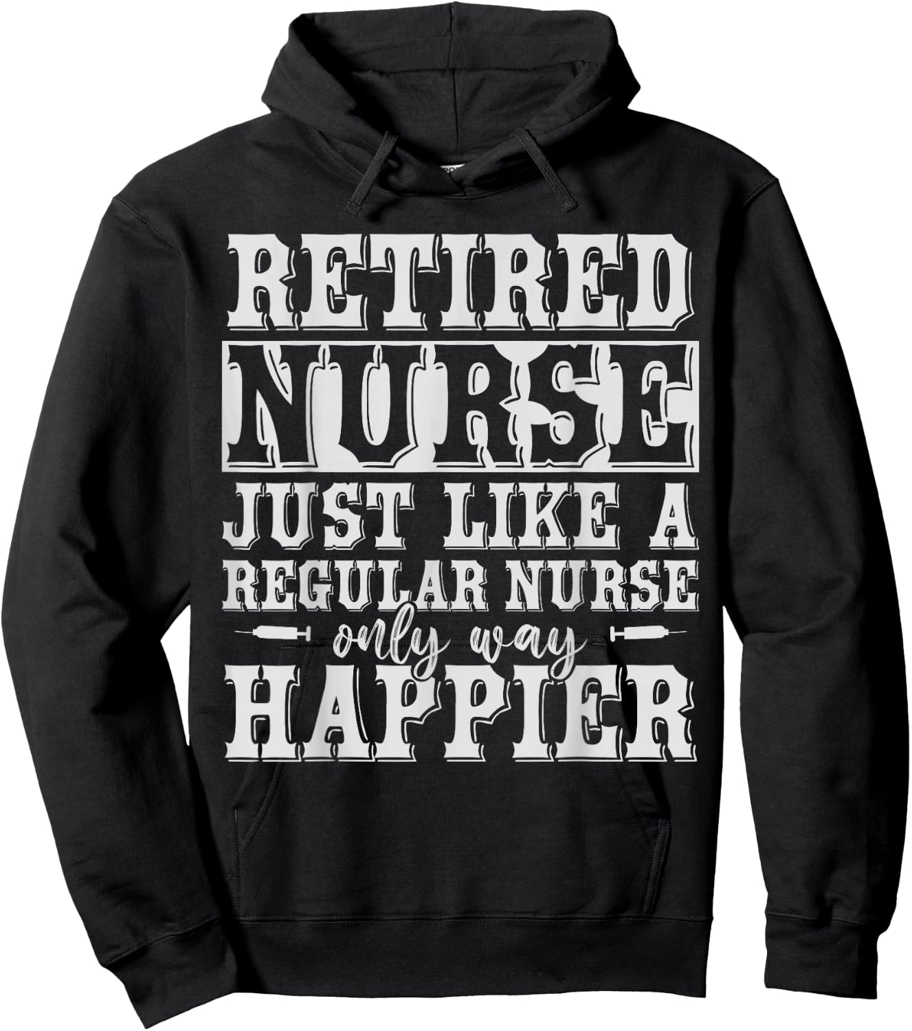 Funny Health Care Retired Nurse Retirement Gift Nurse Hoodie - Hoodie | Black