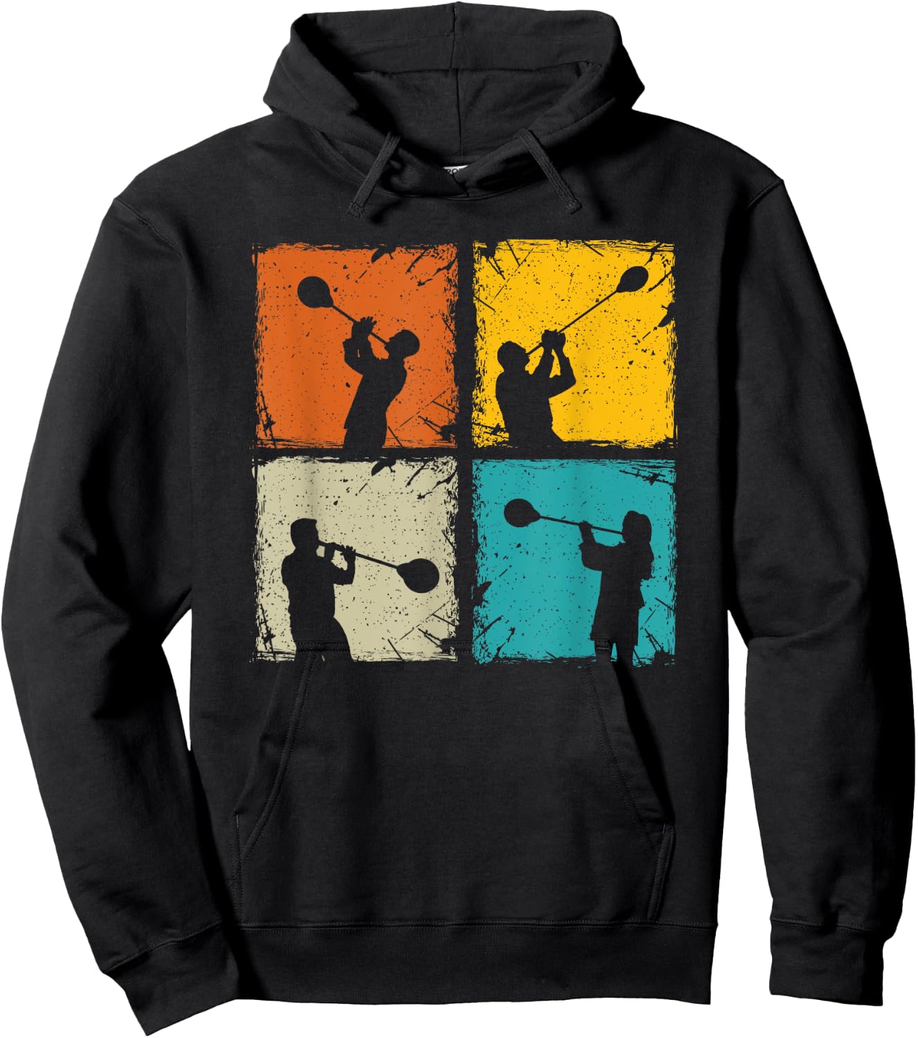 Glass blowing retro squares glassworking - glass blower gift Hoodie - Hoodie | Black