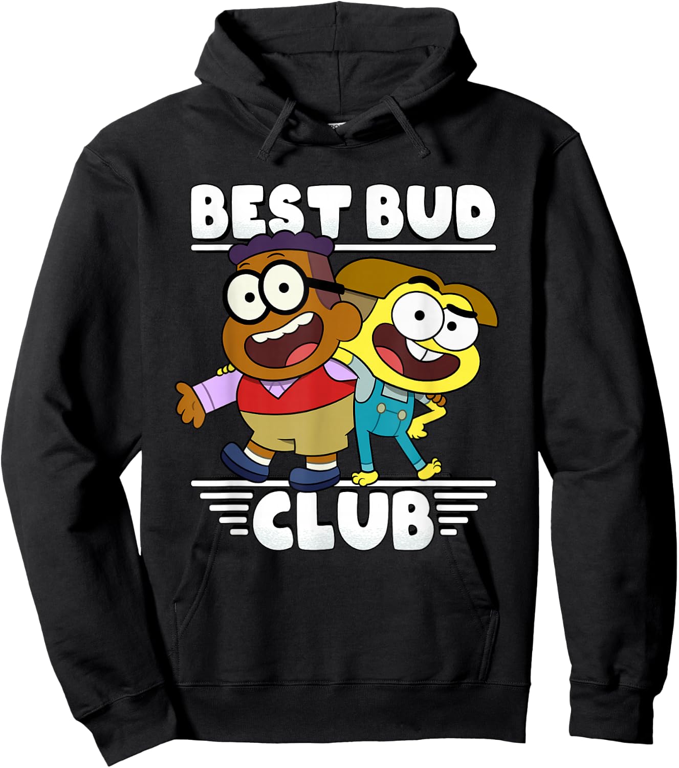 Disney Channel Big City Greens Cricket Remy Best Bud Club Hoodie - Hoodie | Black