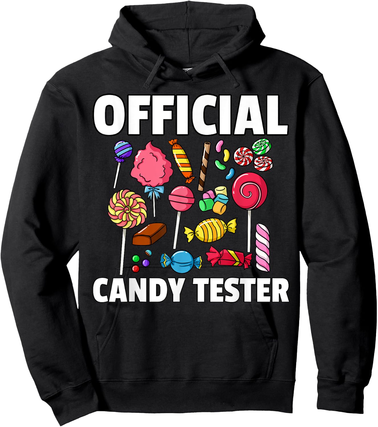 Candy Tester Lollipop Sweets Gift Halloween Kids Hoodie - Hoodie | Black