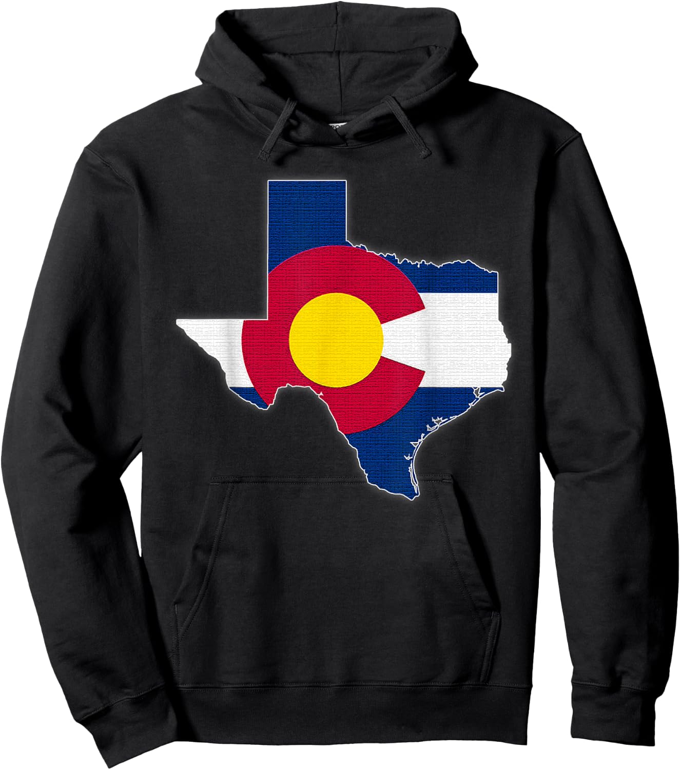 TEXAS STATE MAP COLORADO CO Flag Roots Men Women Gift Hoodie - Hoodie | Black
