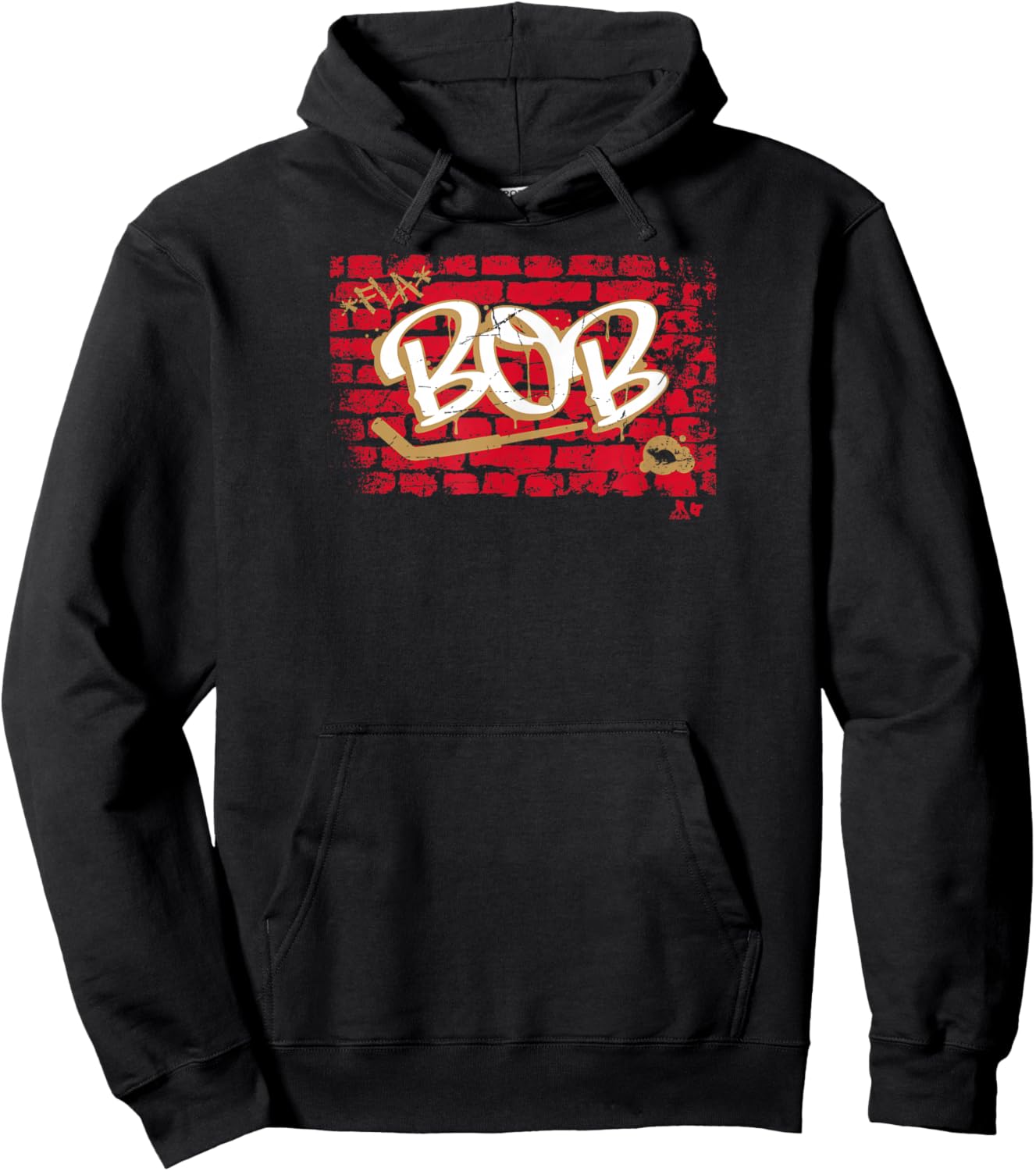 Sergei Bobrovsky: Brick Wall Bob - Florida Hockey - NHLPA Hoodie - Hoodie | Black