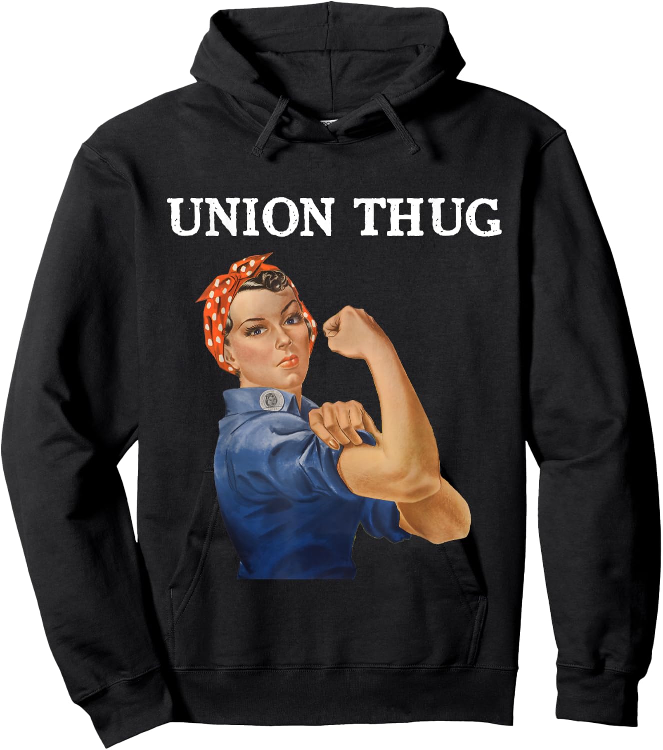 Union Thug Rosie Teacher Nurse Public Service Hoodie - Hoodie | Black