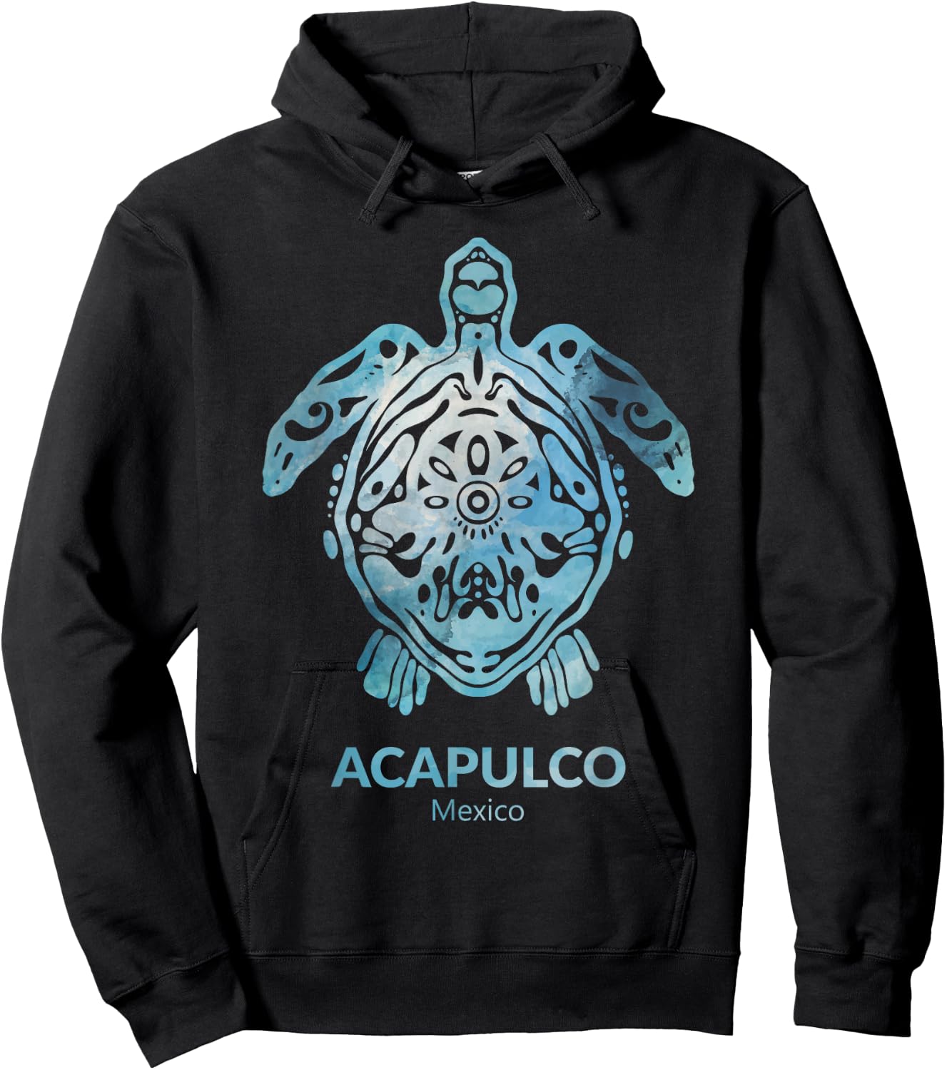 Acapulco Mexico Sea Turtle Ocean Souvenir Hoodie - Hoodie | Black