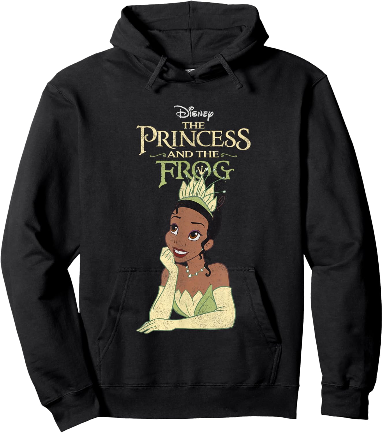 Disney The Princess and The Frog Iconic Tiana Chest Poster Hoodie - Hoodie | Black