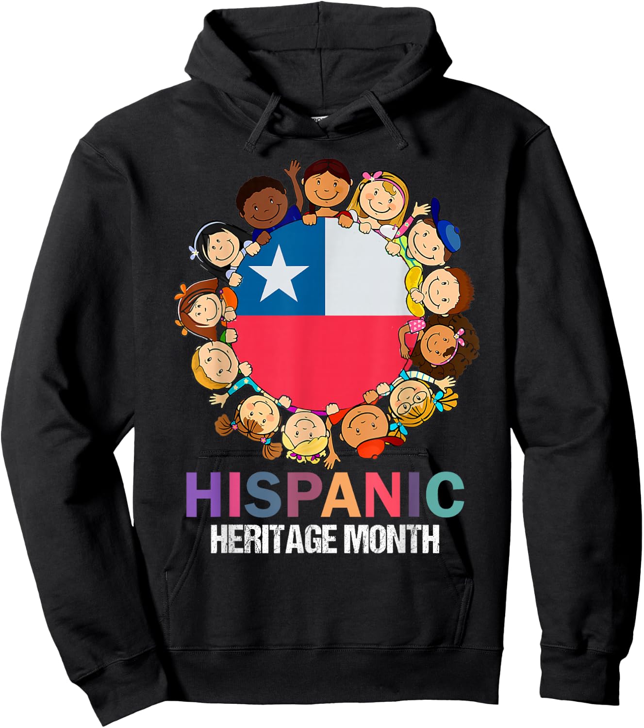 Chileans,hsipanic heritage month, Chile flag Boy Kids Girl Hoodie - Hoodie | Black