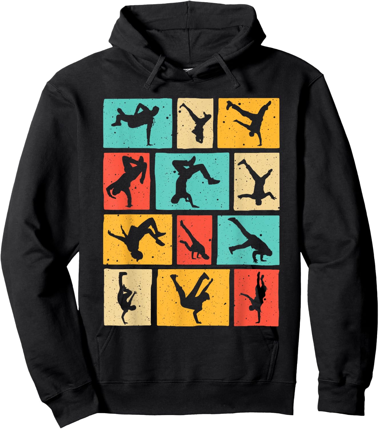 Funny Break Dancing Gift Vintage Hip-Hop Cool Break Dancer Hoodie - Hoodie | Black