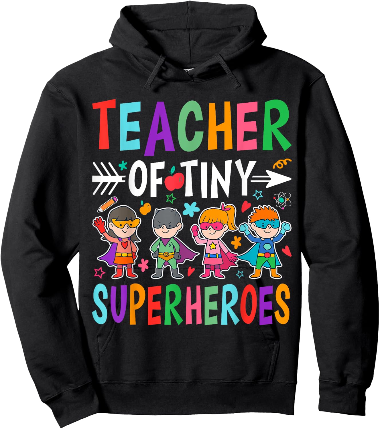 Teacher Of Tiny Superheroes Hoodie - Hoodie | Black
