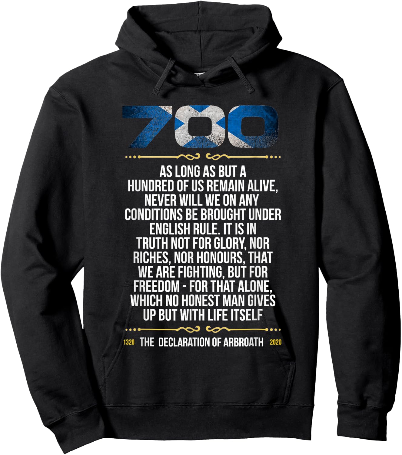 700th Anniversary Signing of the Declaration of Arbroath Hoodie - Hoodie | Black
