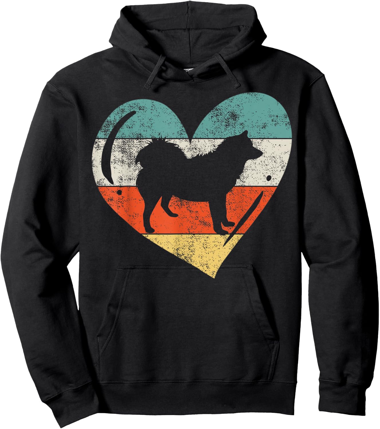 American Eskimo Husky Hoodie - Hoodie | Black