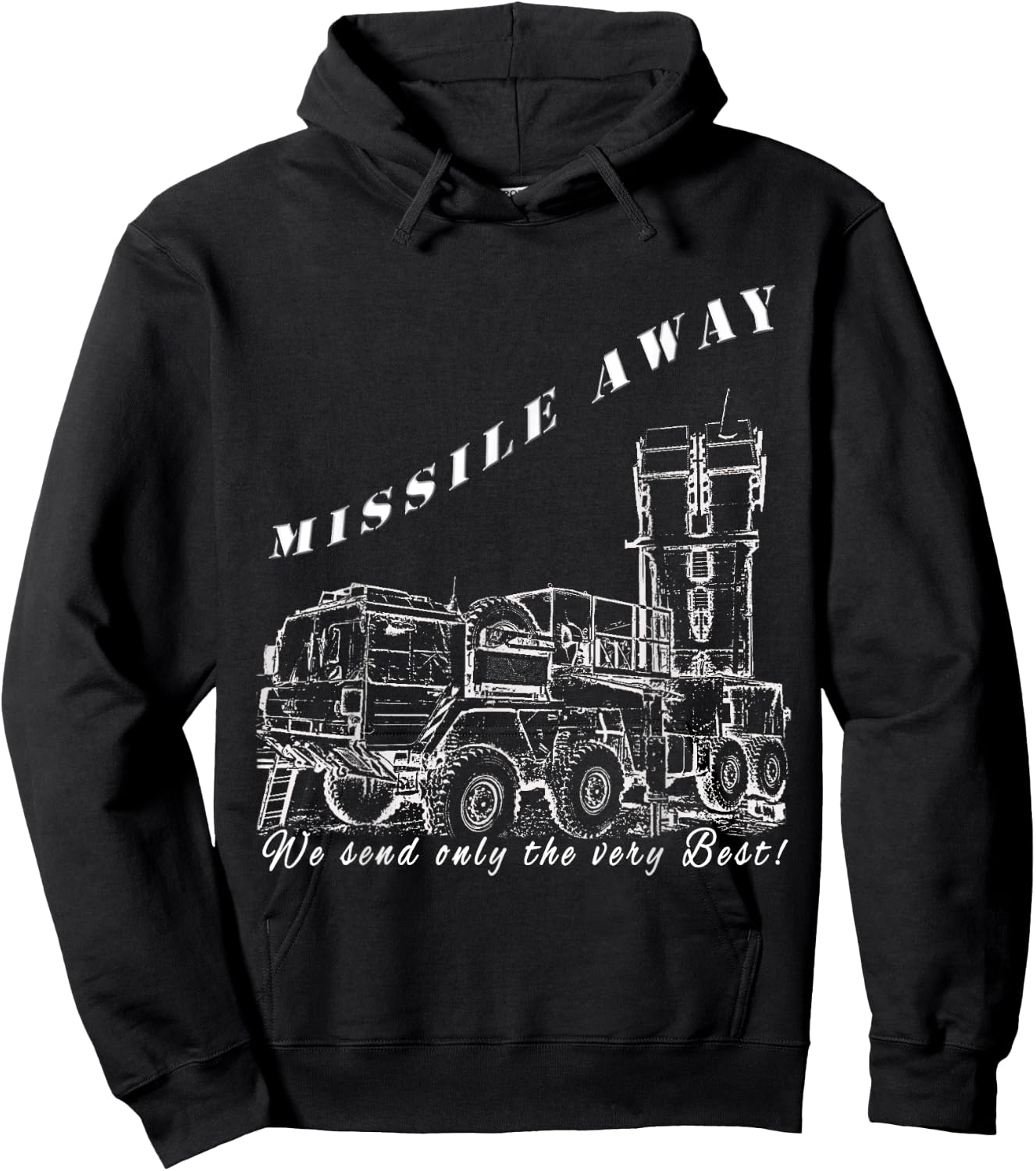 Missile Away Flight Brigade Rocket System Hawk Patriot Roland Hoodie - Hoodie | Black