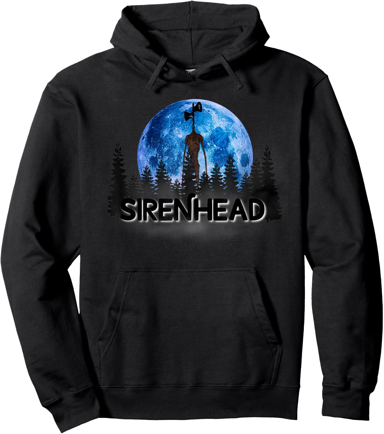 Siren head, Cartoon cat we love to escape from Siren head Hoodie - Hoodie | Black