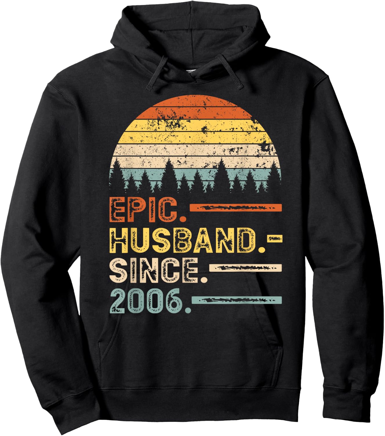 14th Wedding Anniversary Gifts For Epic Husband Since 2006 Hoodie - Hoodie | Black