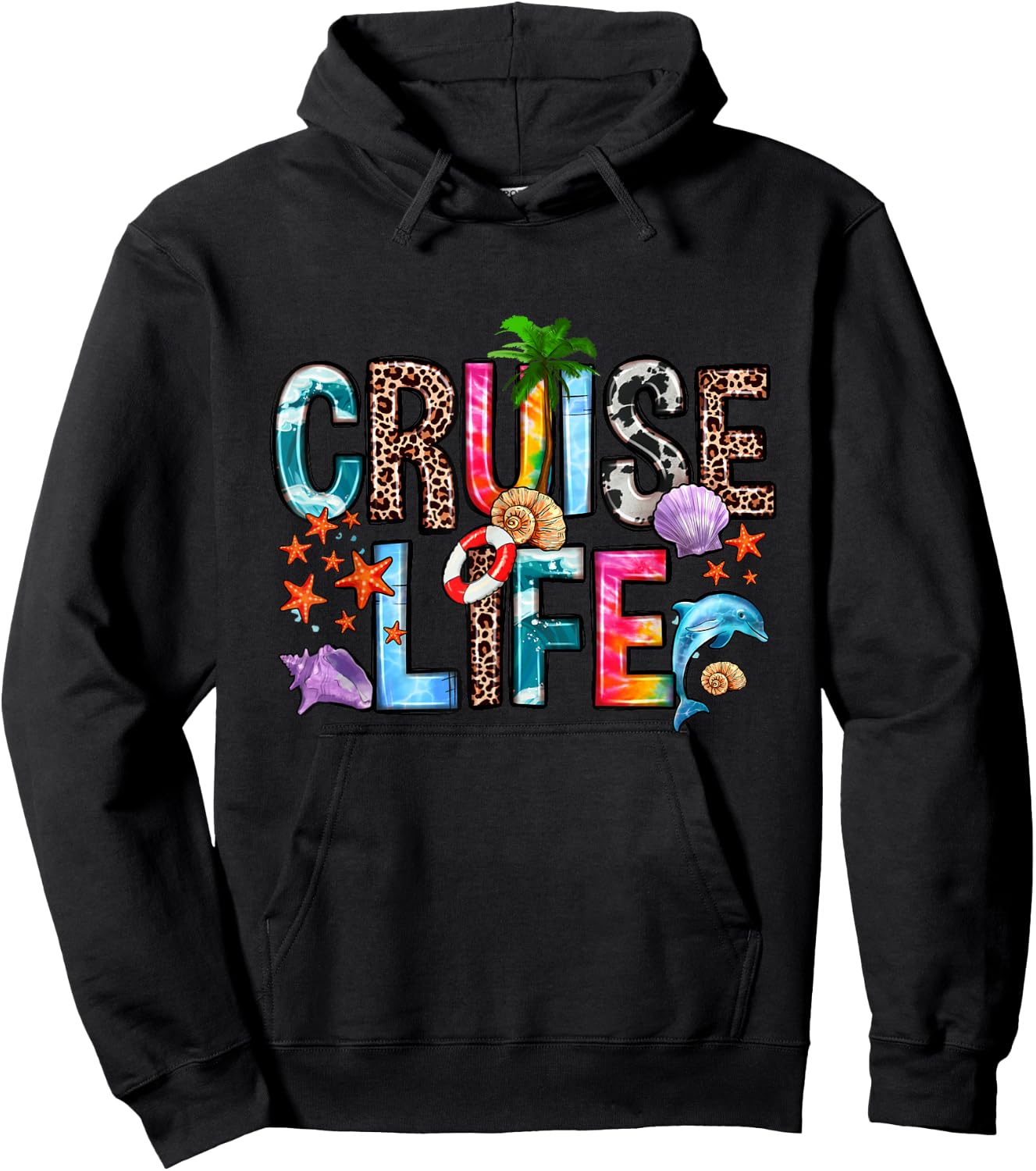 Family Cruise Life Cruise Outfits 2024 Matching Hoodie - Hoodie | Black