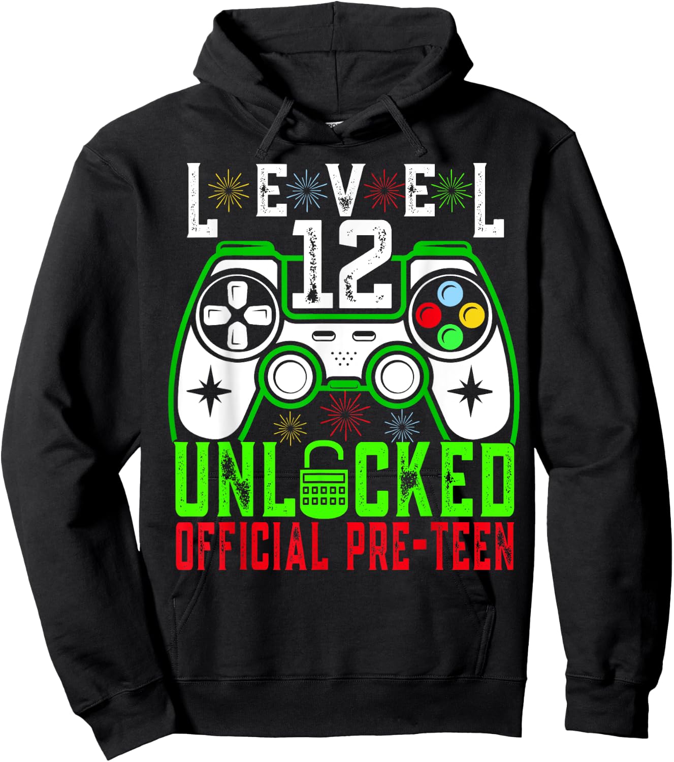 Level 12 Unlocked Birthday Shirt- Gamer BD level 12 unlocked Hoodie - Hoodie | Black