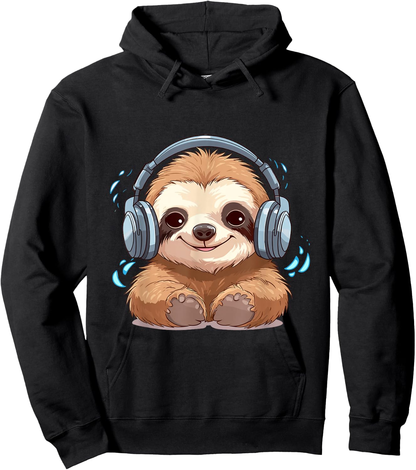 Cute Little Sloth Lover Lazy Sloth Lovers Women Kids Hoodie - Hoodie | Black