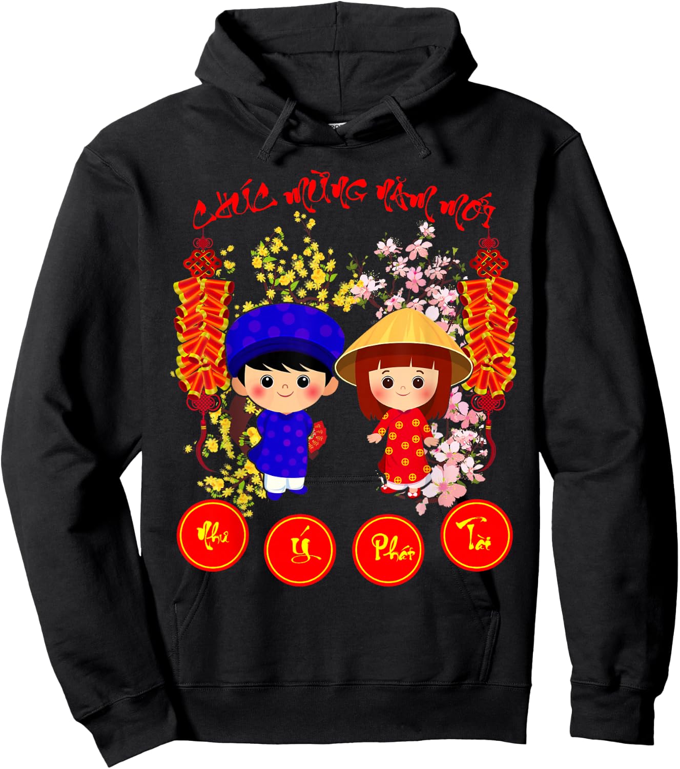 Chuc Mung Nam Moi 2026 Vietnamese Lunar New Year Hoodie - Hoodie | Black