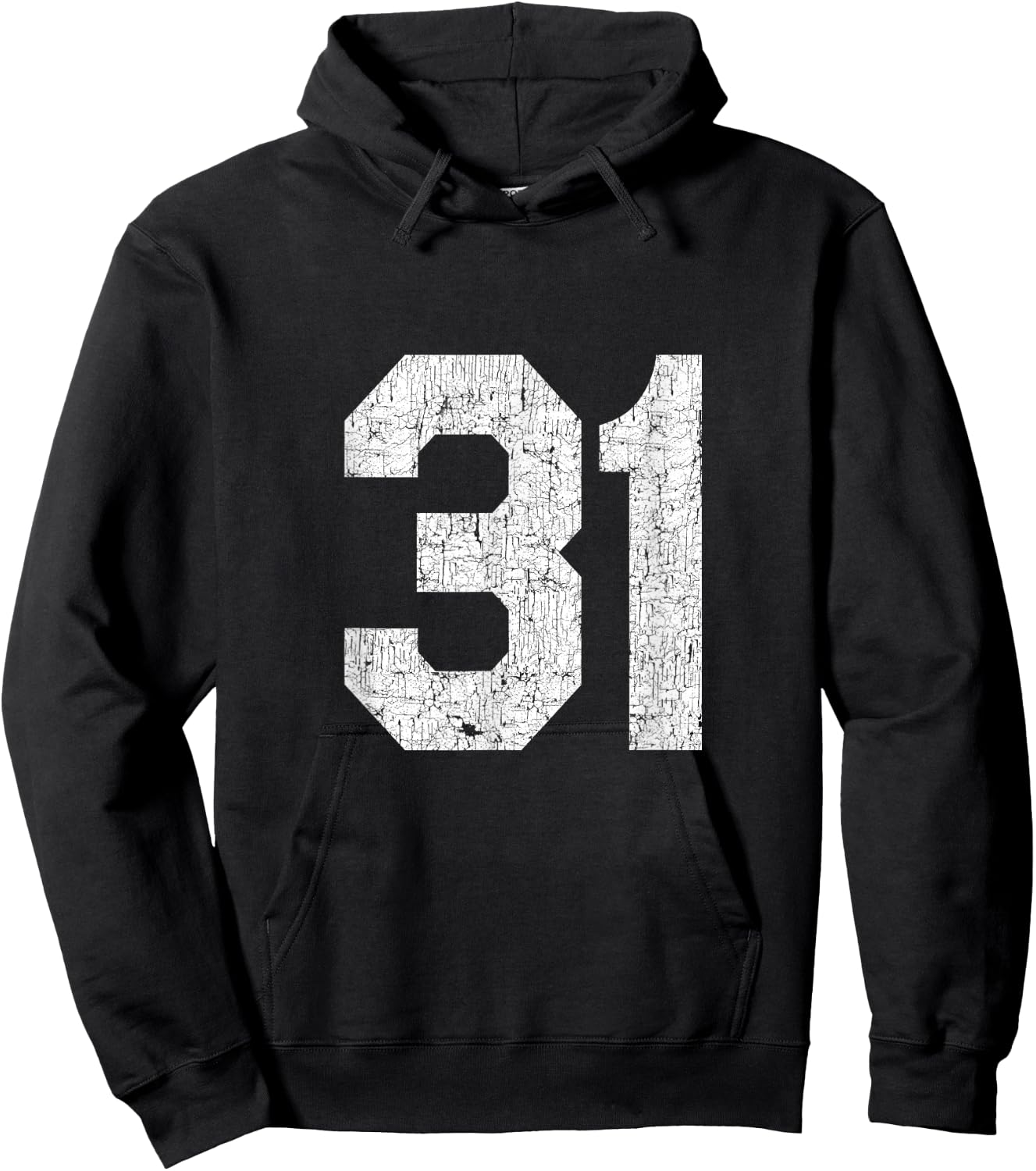 #31 Jersey Uniform Varsity Number, 31st Birthday, 31st Place Hoodie - Hoodie | Black