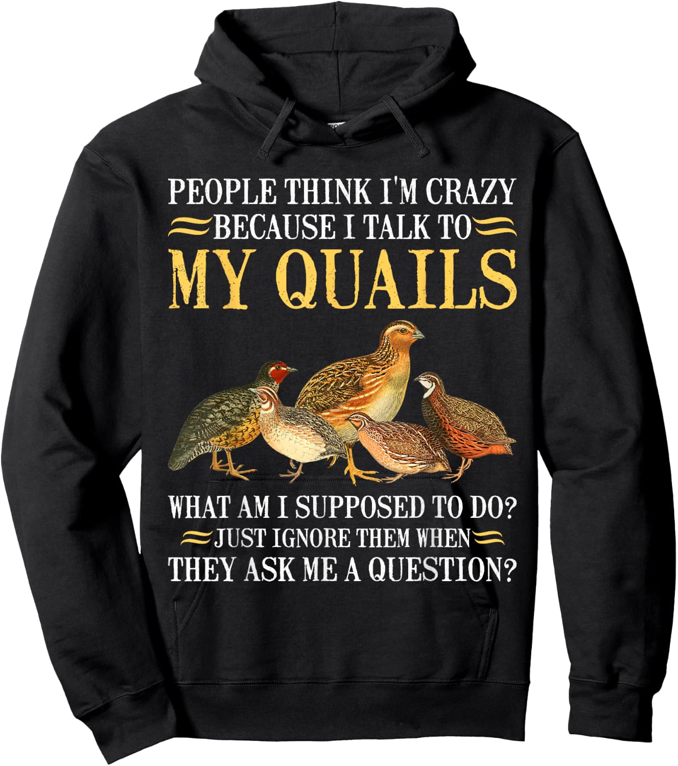 Quail Hoodie - Hoodie | Black