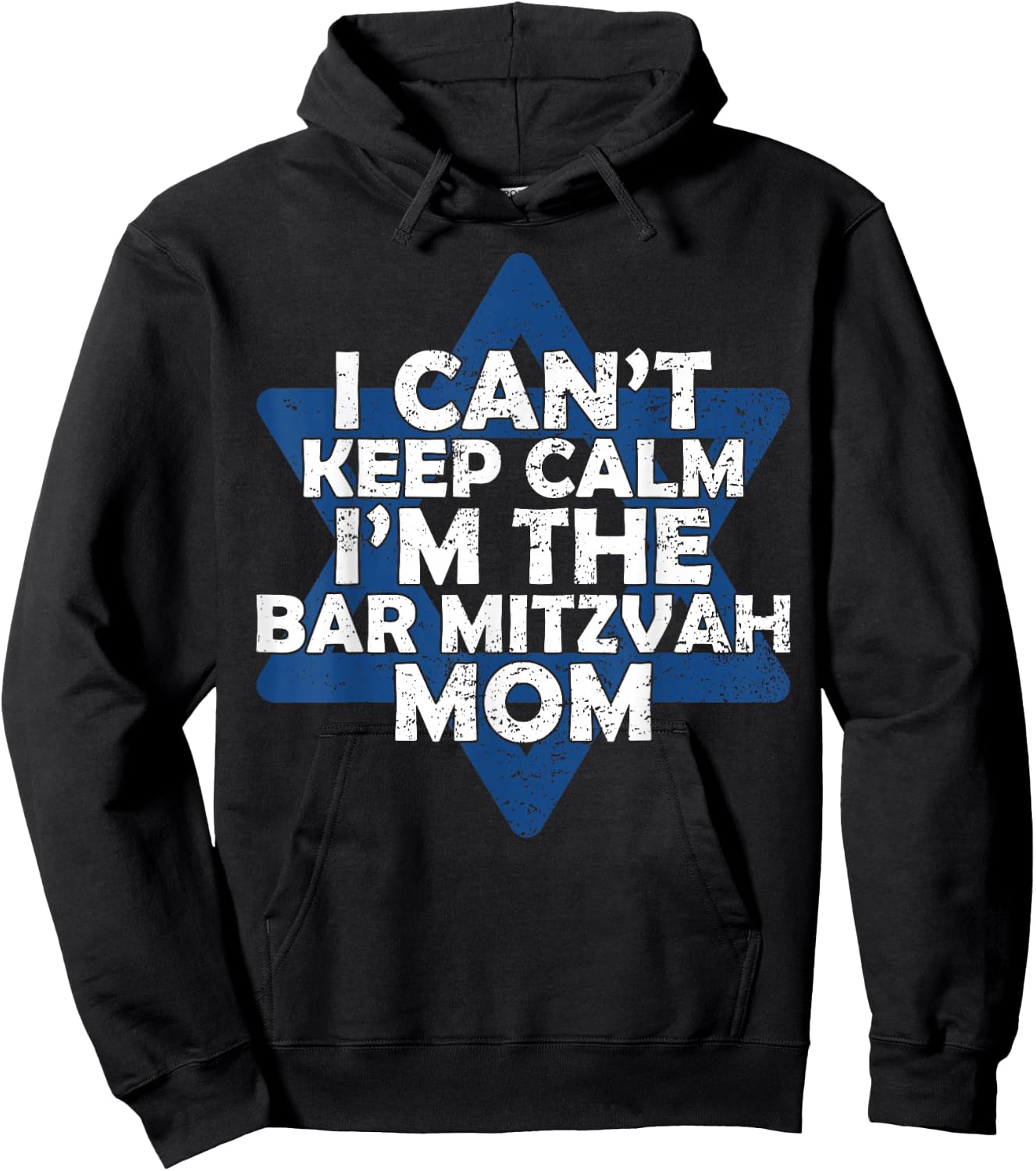 Magen David Jewish Mom Bar Mitzvah Hoodie - Hoodie | Black