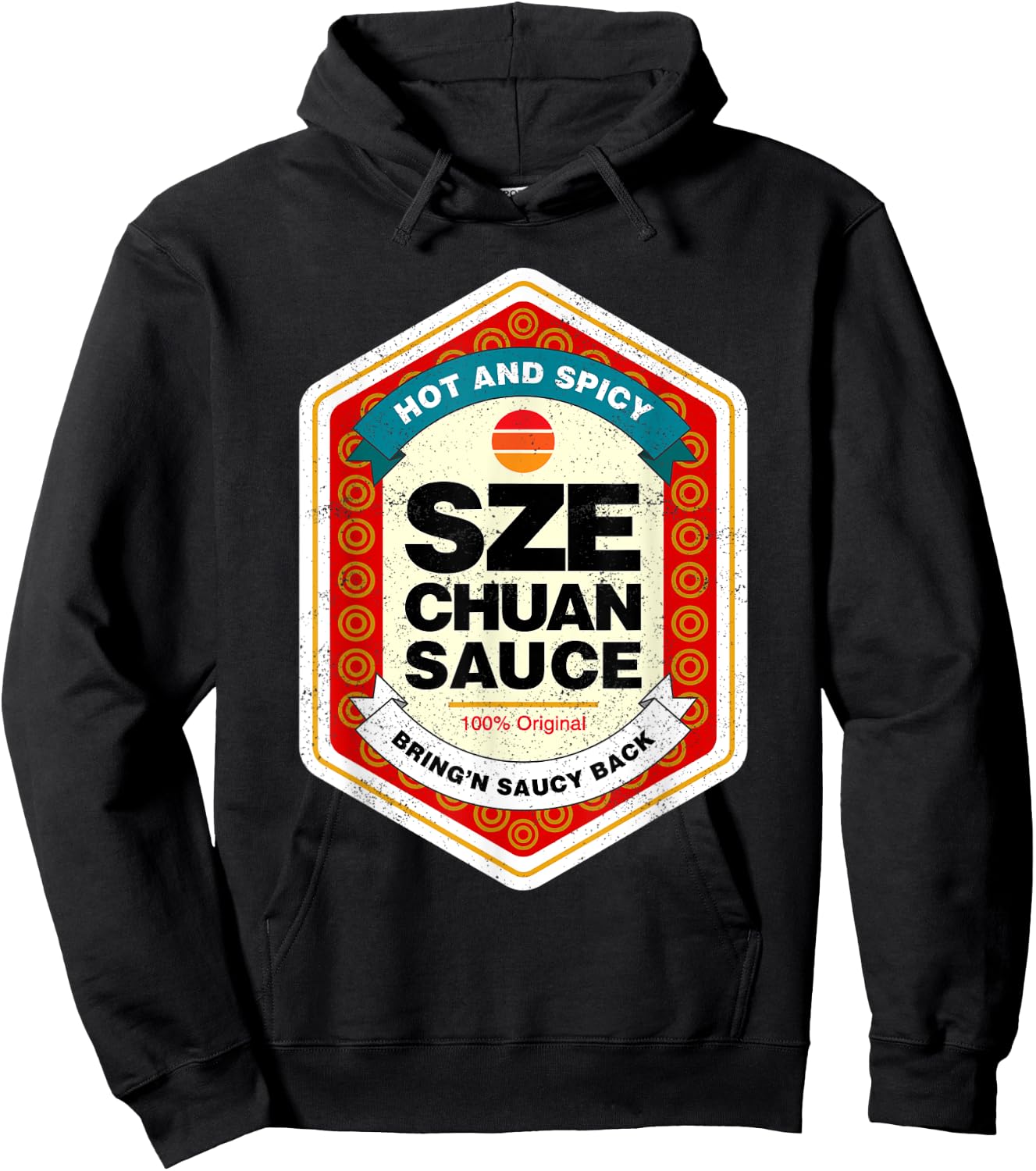 Szechuan Sauce Funny Condiment Halloween Costume Hoodie - Hoodie | Black