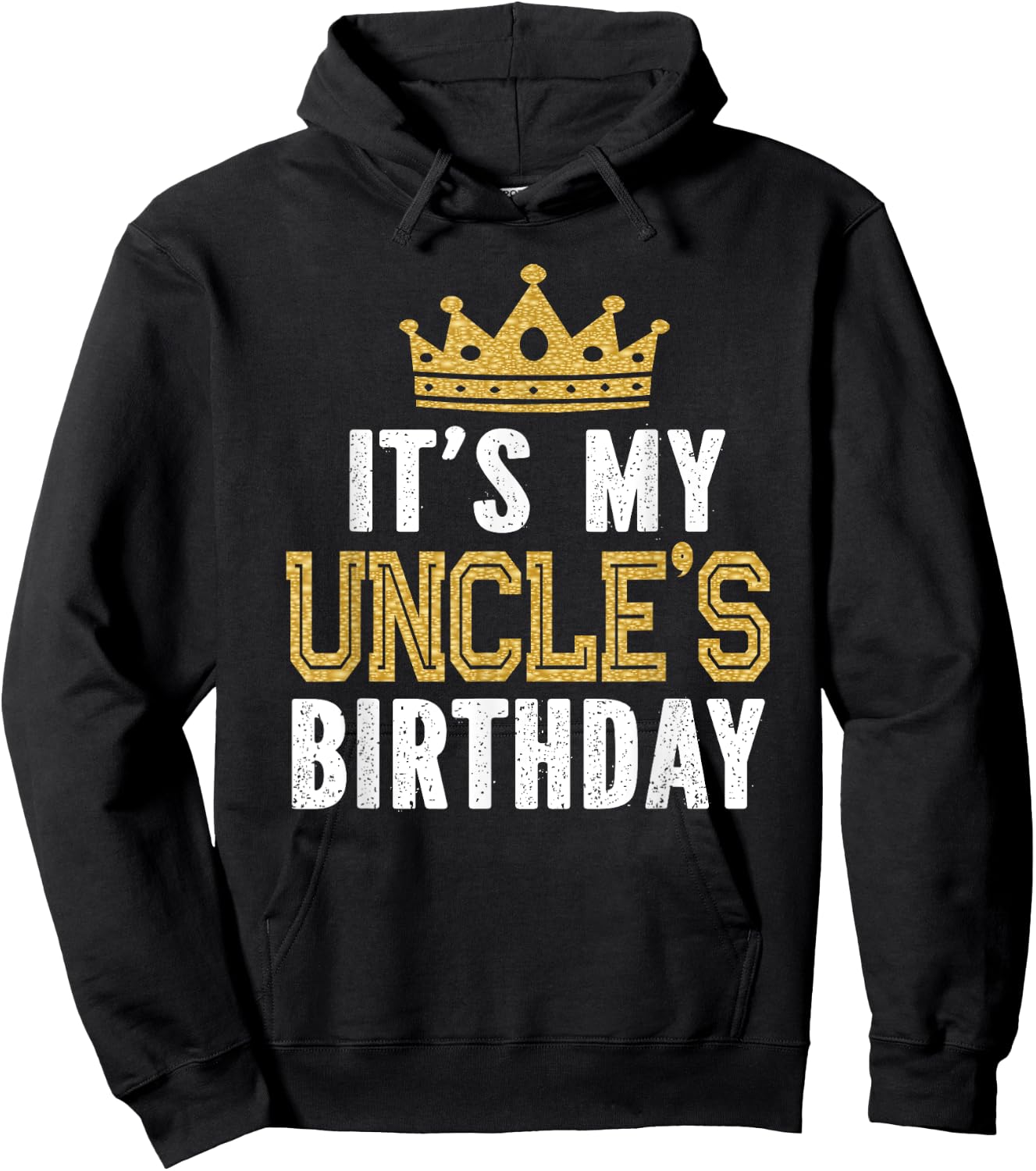 It's My Uncle's Birthday Party Family Matching Hoodie - Hoodie | Black