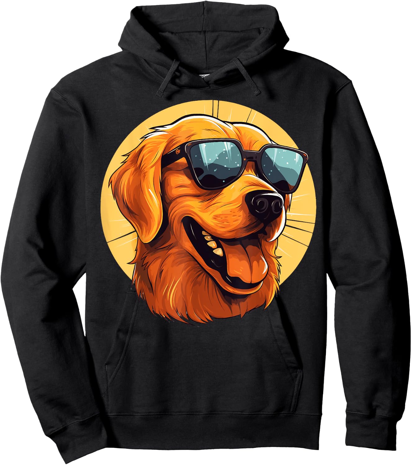 Golden Retriever for Kid Boys Girls Funny Dog Lover Hoodie - Hoodie | Black