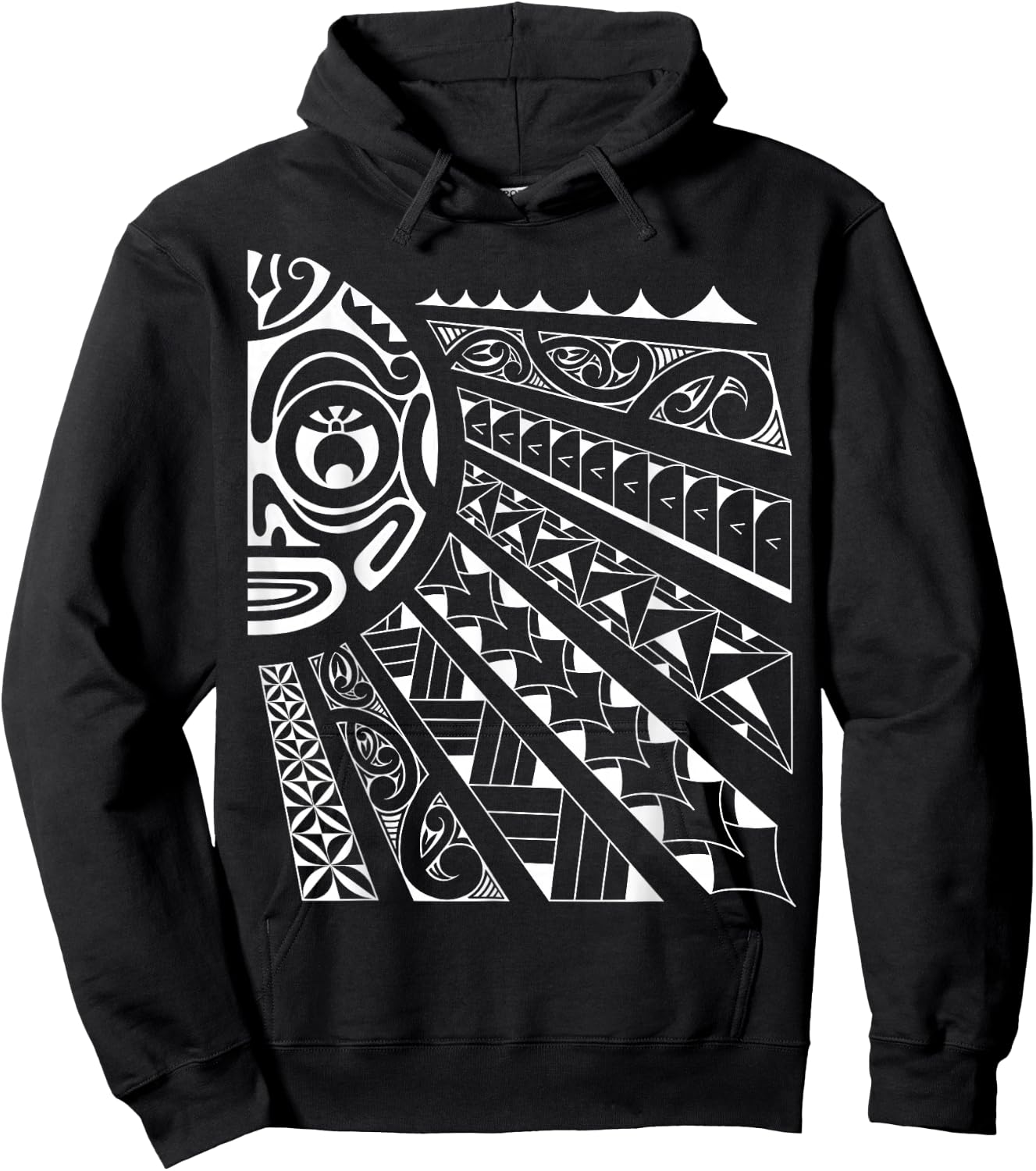 Polynesian tiki sun Hoodie - Hoodie | Black
