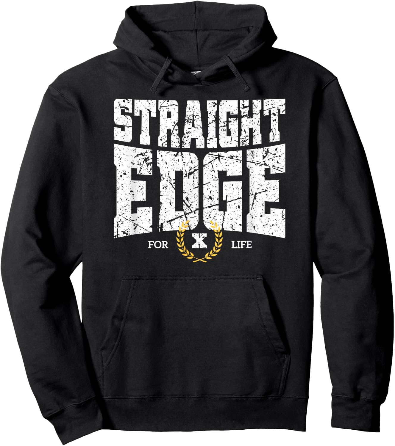 Straight Edge Saying Quote For Straight Edger Lifestyle XXX Hoodie - Hoodie | Black