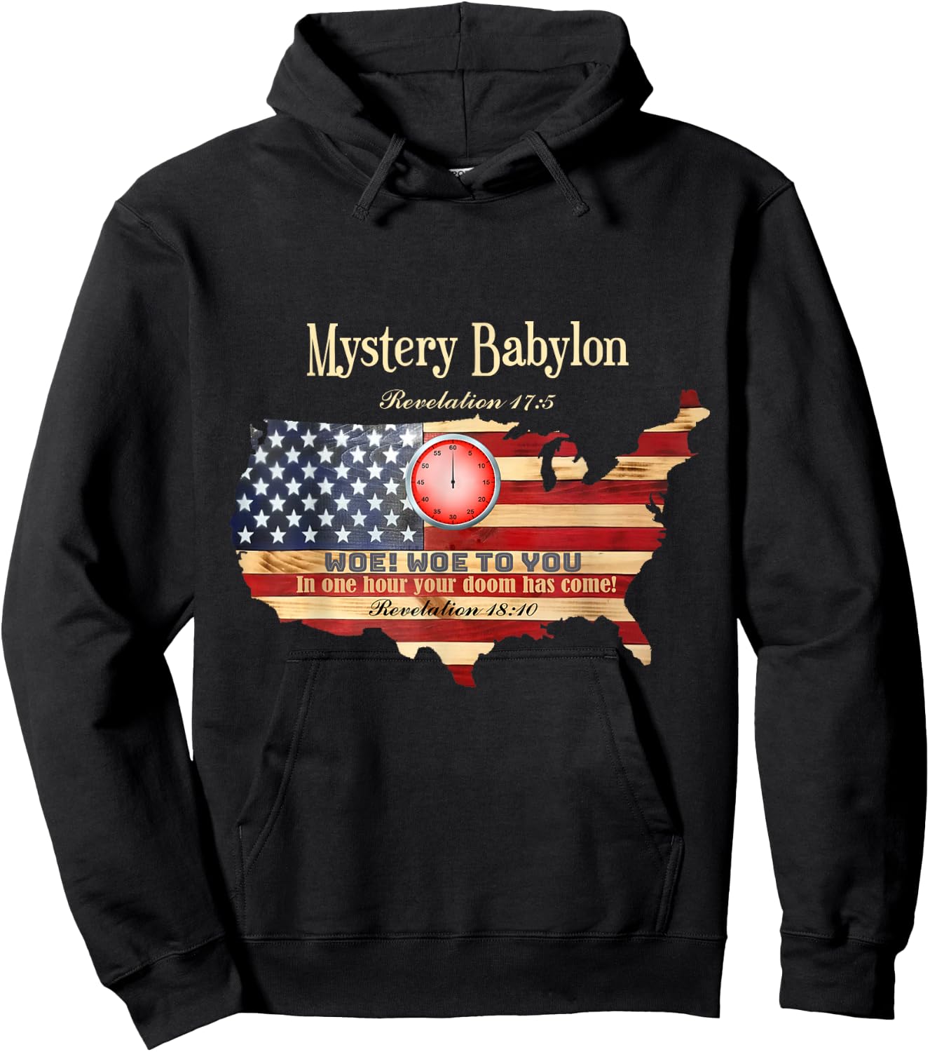 Mystery Babylon Revelation 17:5 Hoodie - Hoodie | Black