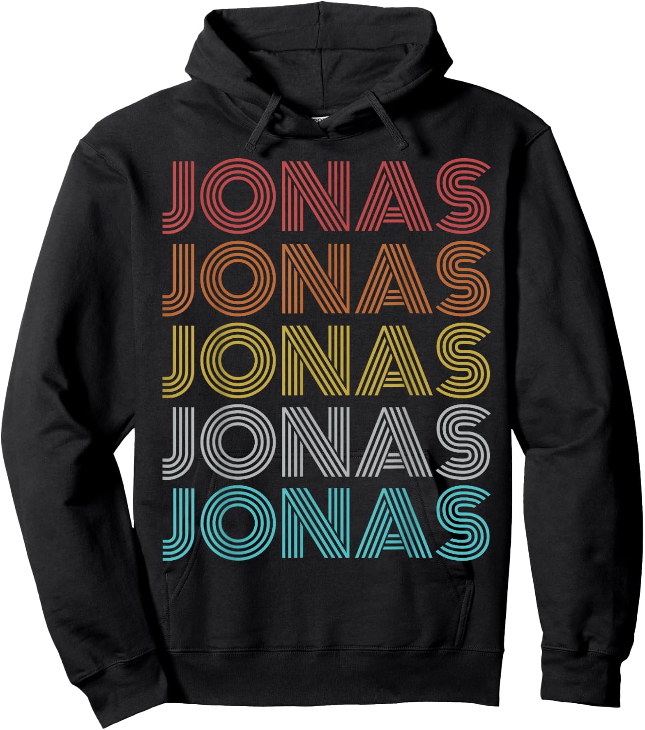 Jonas Shirt Retro Vintage Apparel -Adults and Kids Black Cotton 60% Polyester 40% Short Sleeve Small Classic Fit Spring, Summer Hoodie - Hoodie | Black