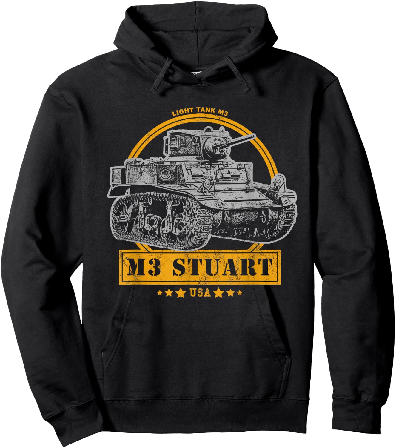M3 Stuart - WW2 Tank Hoodie - Hoodie | Black