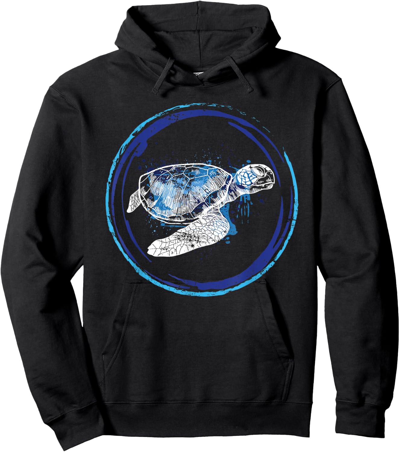 Ocean Animal Lover Gift Turtle Hoodie - Hoodie | Black