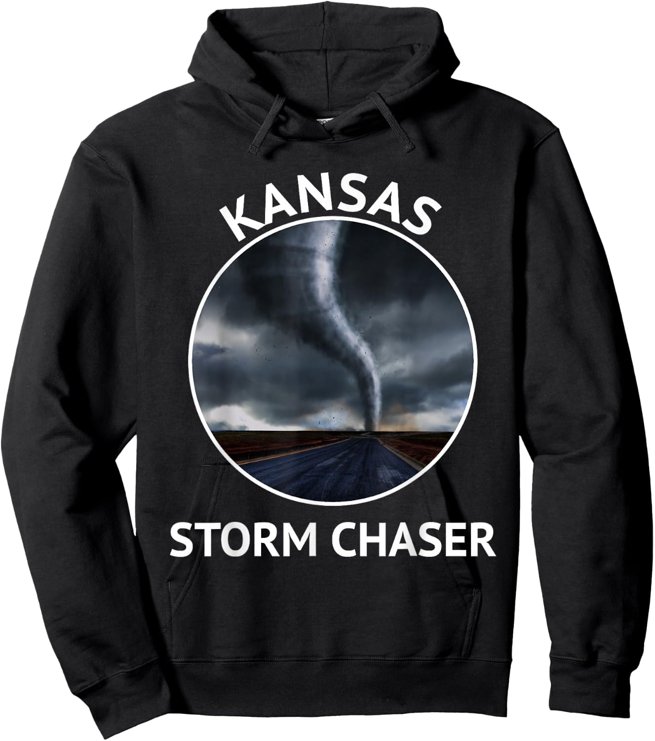 Kansas Weather Storm Tornado Hurricane Chaser Men Women Hoodie - Hoodie | Black