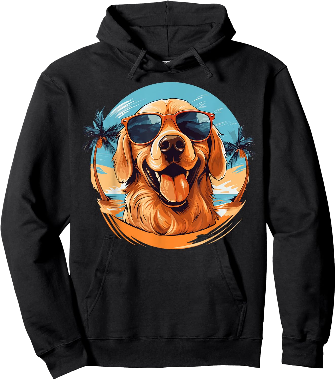 Golden Retriever for Kid Boys Girls Funny Dog Lover Hoodie - Hoodie | Black