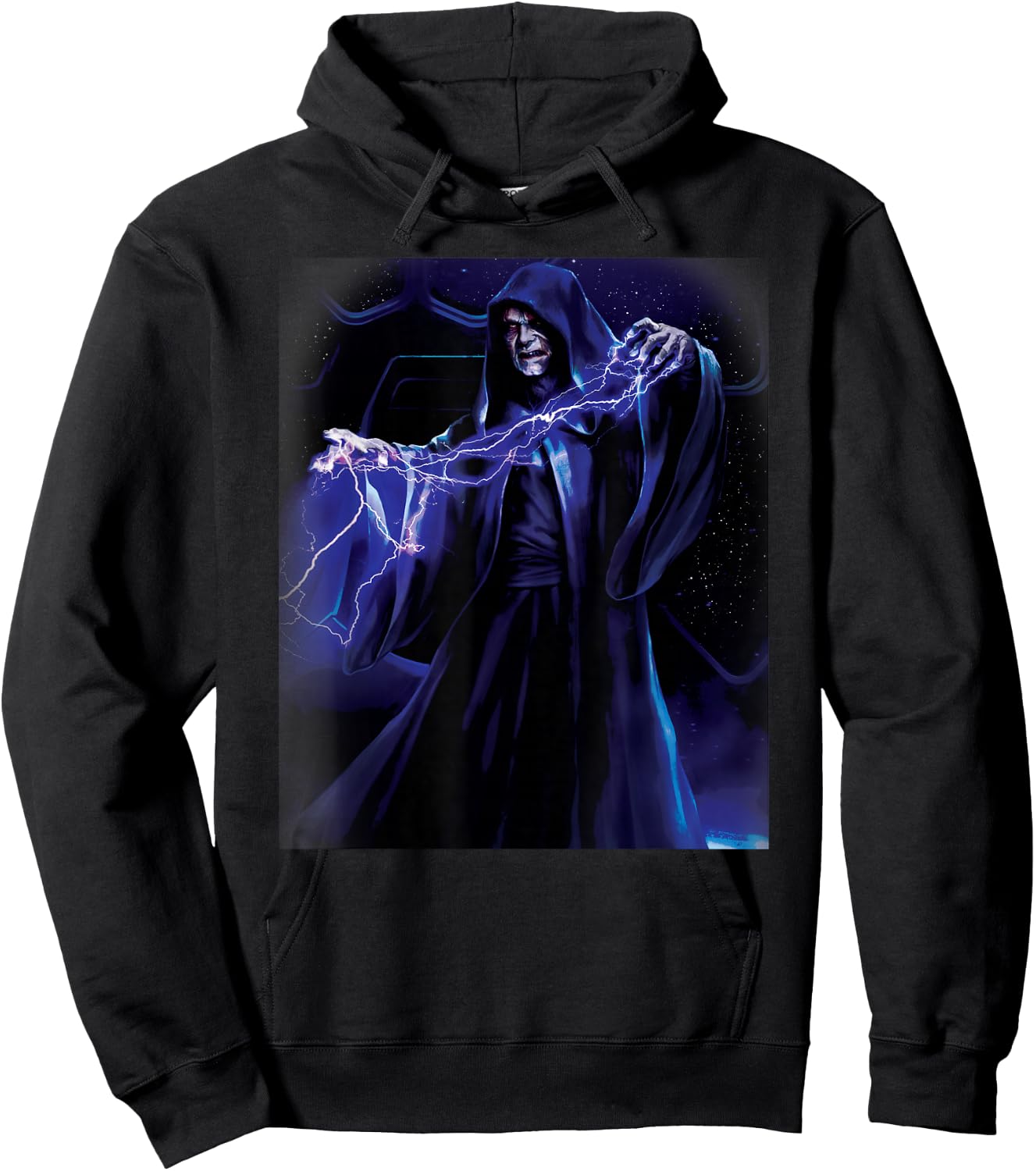 Star Wars Emperor Palpatine Darth Sidious Force Lightning Hoodie - Hoodie | Black