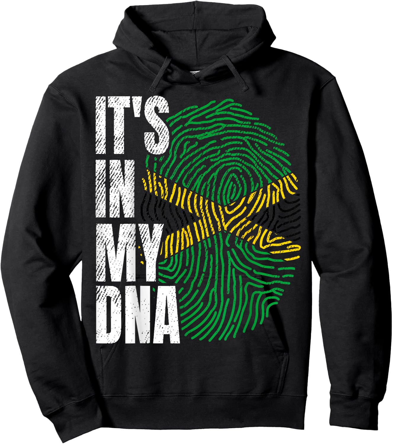 Jamaican Pride Flag Celebration Hoodie - Hoodie | Black