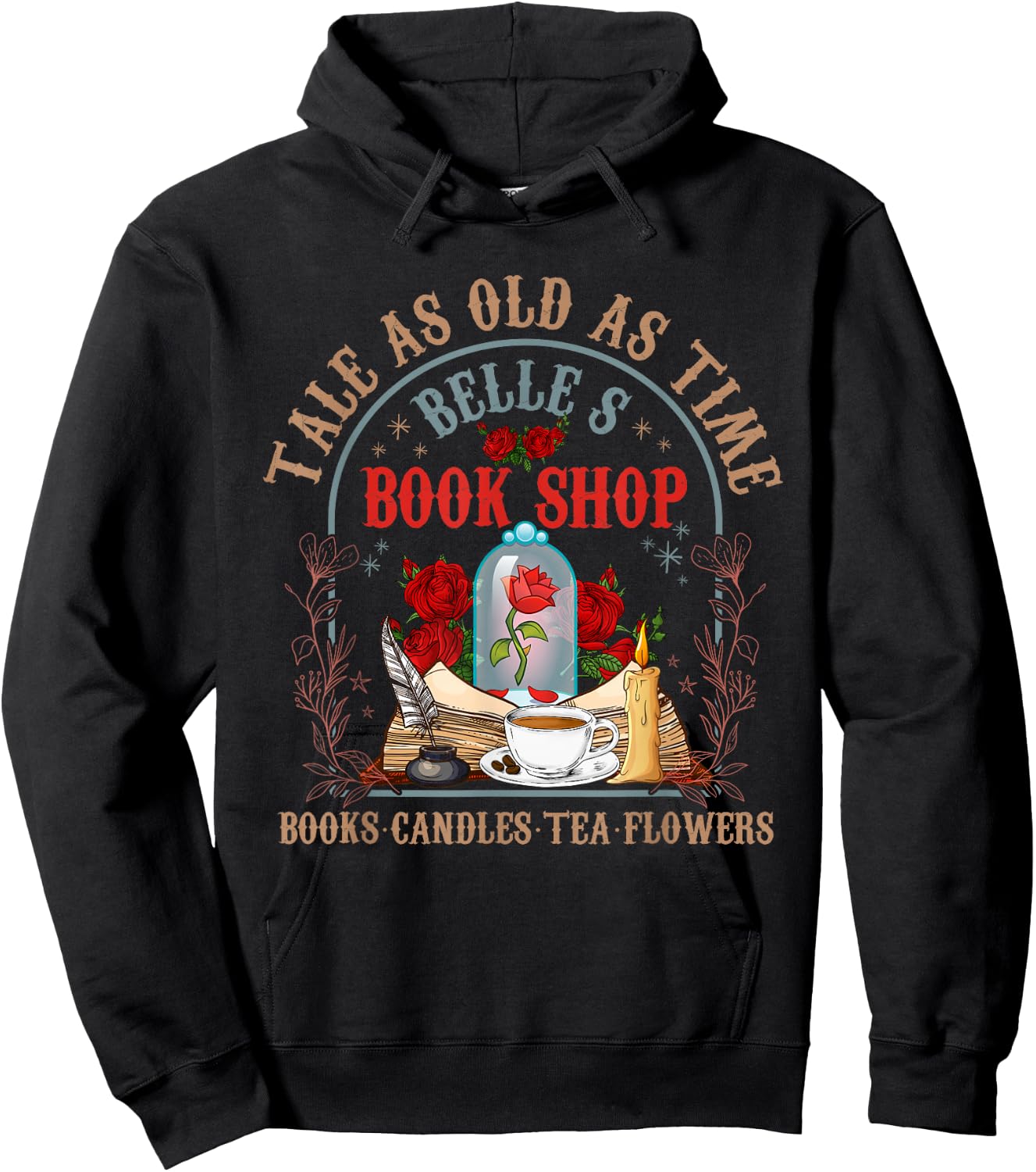Tale As Old As Time Belle's Book Shop Book Coffee Book Lover Hoodie - Hoodie | Black