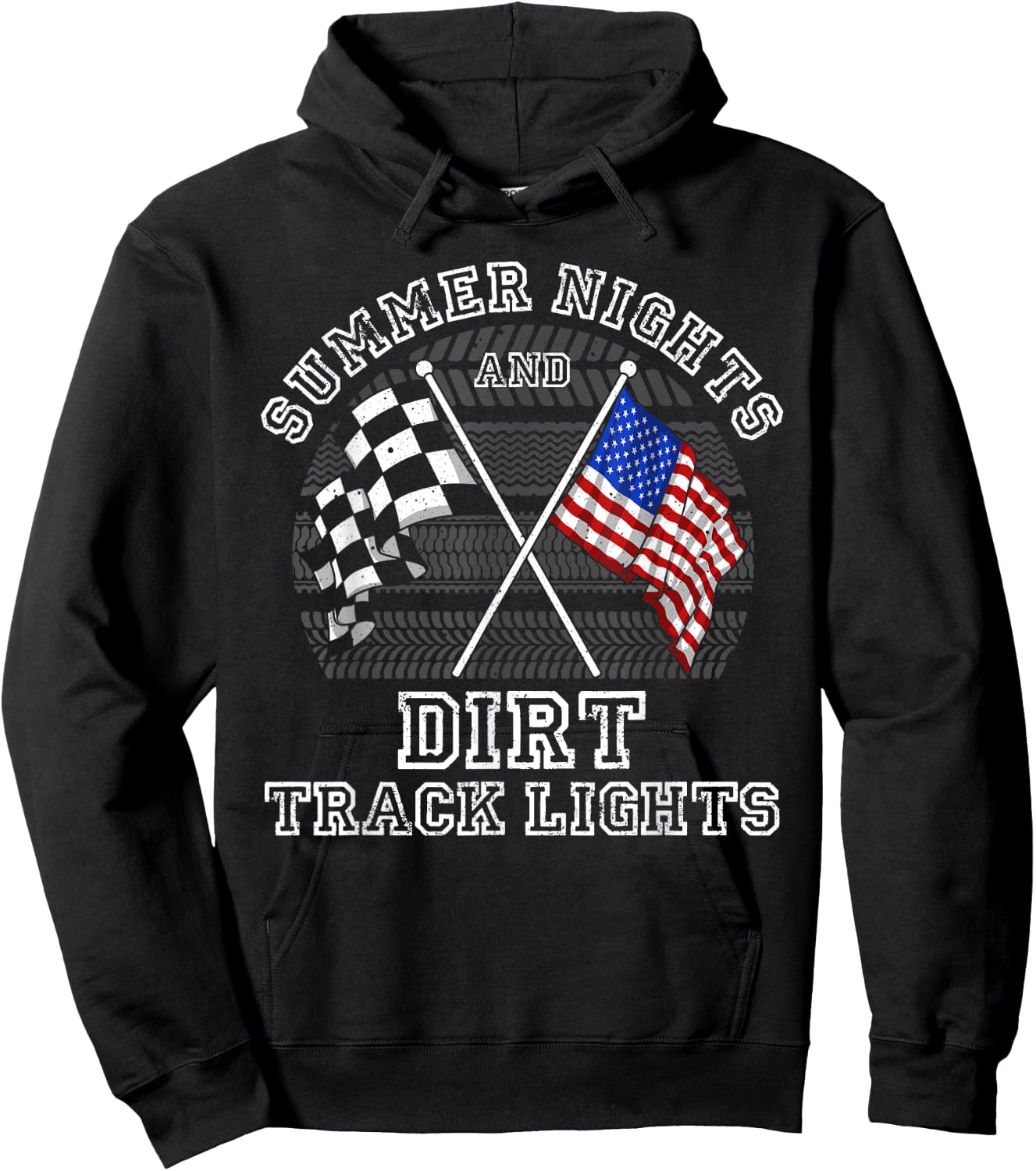 Funny Dirt Racing Gift Women Cool Dirt Track Racing Hoodie - Hoodie | Black