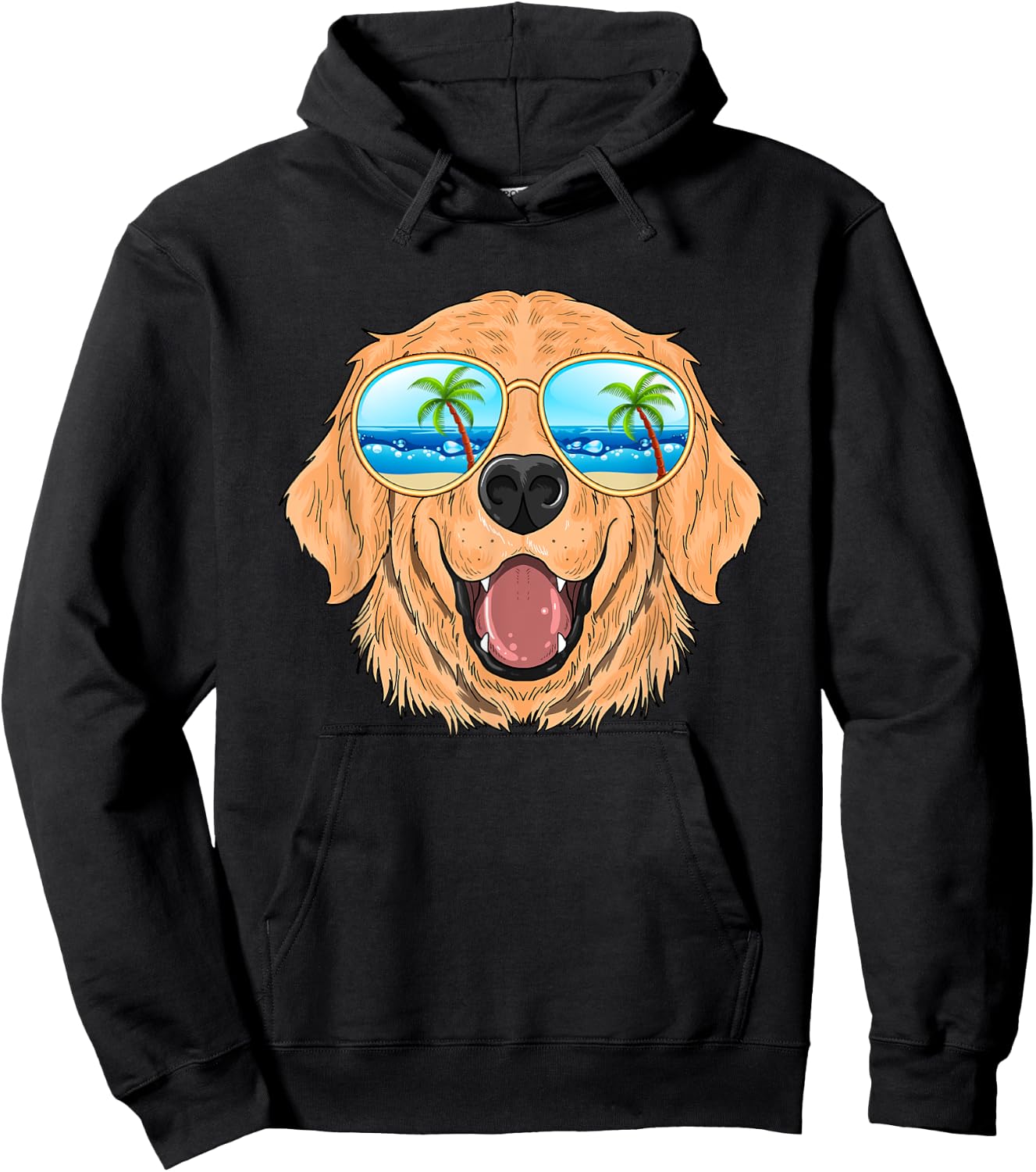 Cute funny Labrador golden retriever gifts for Hoodie - Hoodie | Black