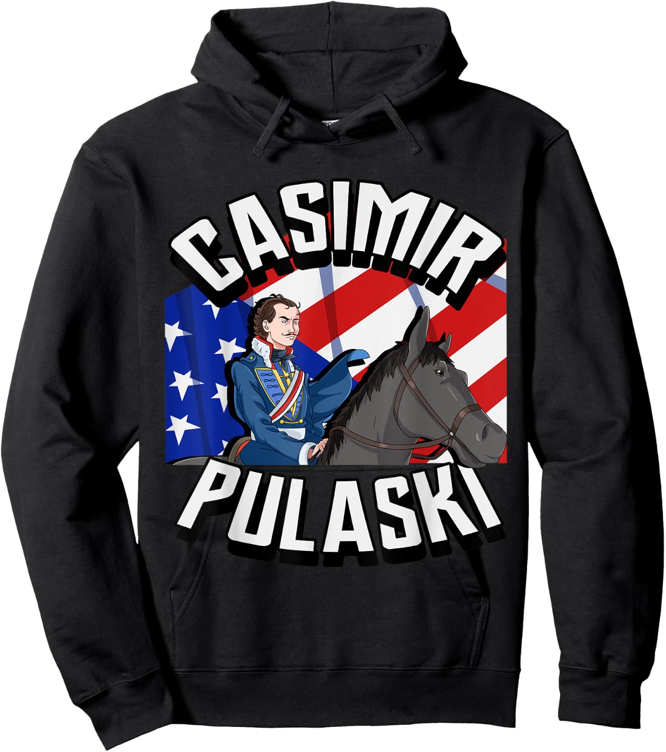 Casimir Pulaski Day Polish Chicago Parade Gift Hoodie - Hoodie | Black