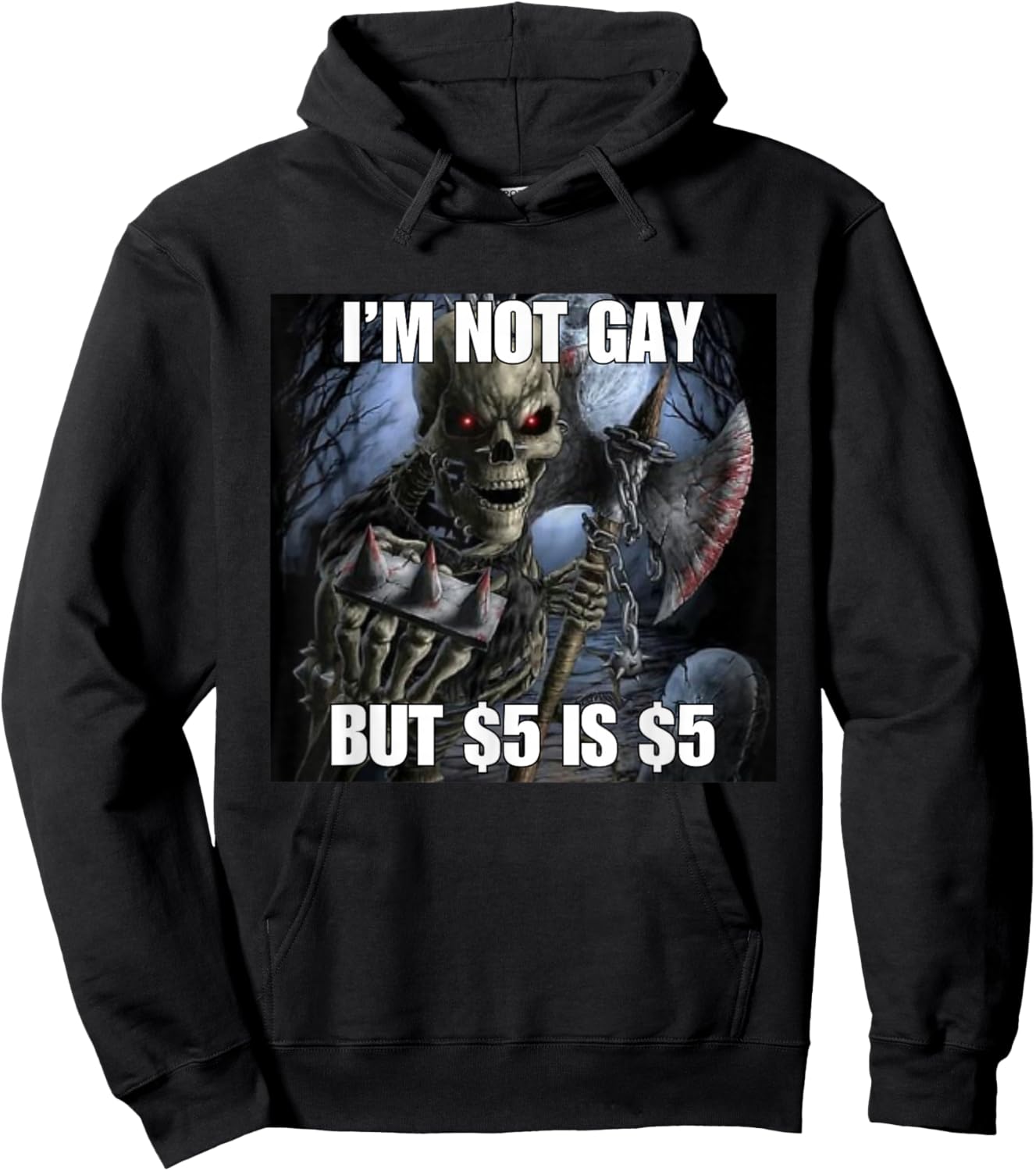 Homosexual Tendencies Gay Funny Cringe Hard Skeleton Meme Hoodie - Hoodie | Black