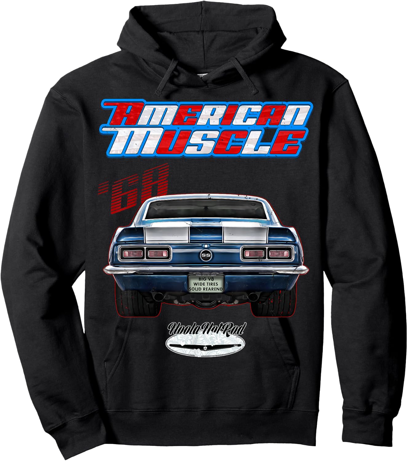1968 F-Body,SS,RS,Z/28,Z28,Muscle Car,Drag Car,Hoola Hotrod Hoodie - Hoodie | Black