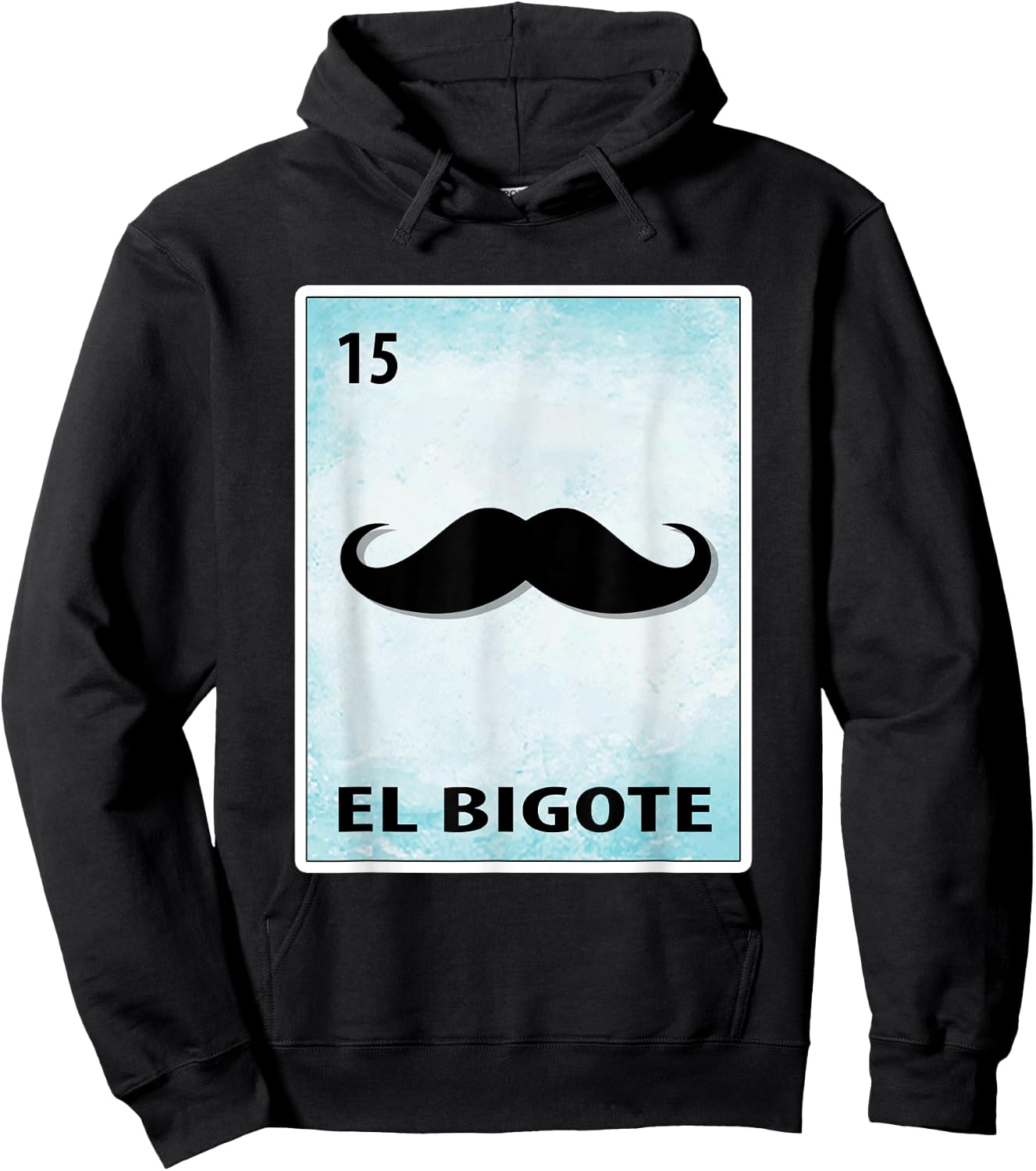 El Bigote Mexican Mustache Cards Hoodie - Hoodie | Black