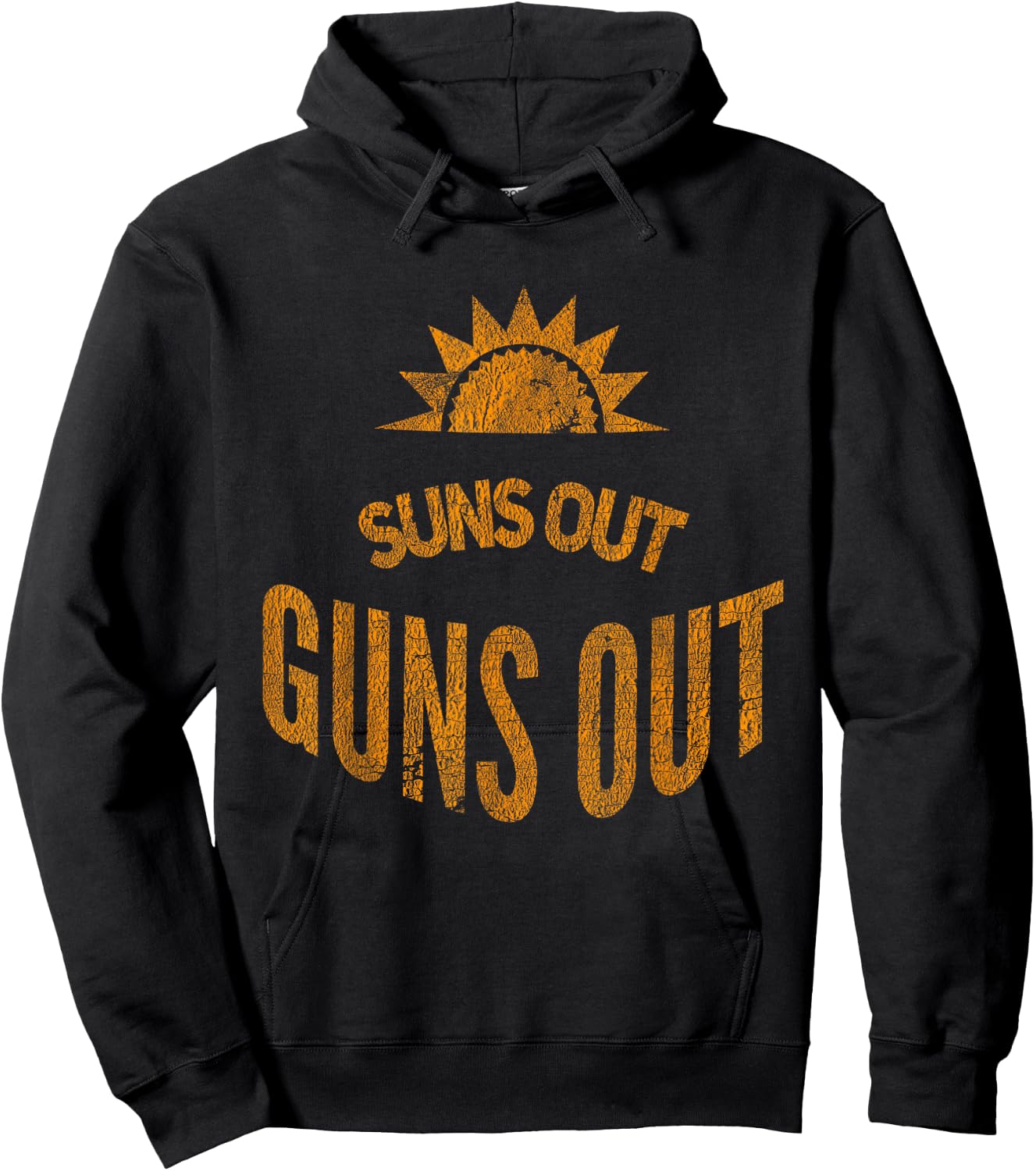 Suns Out Guns Out Workout Funny Gym Muscle Exercise Sunsout Hoodie - Hoodie | Black