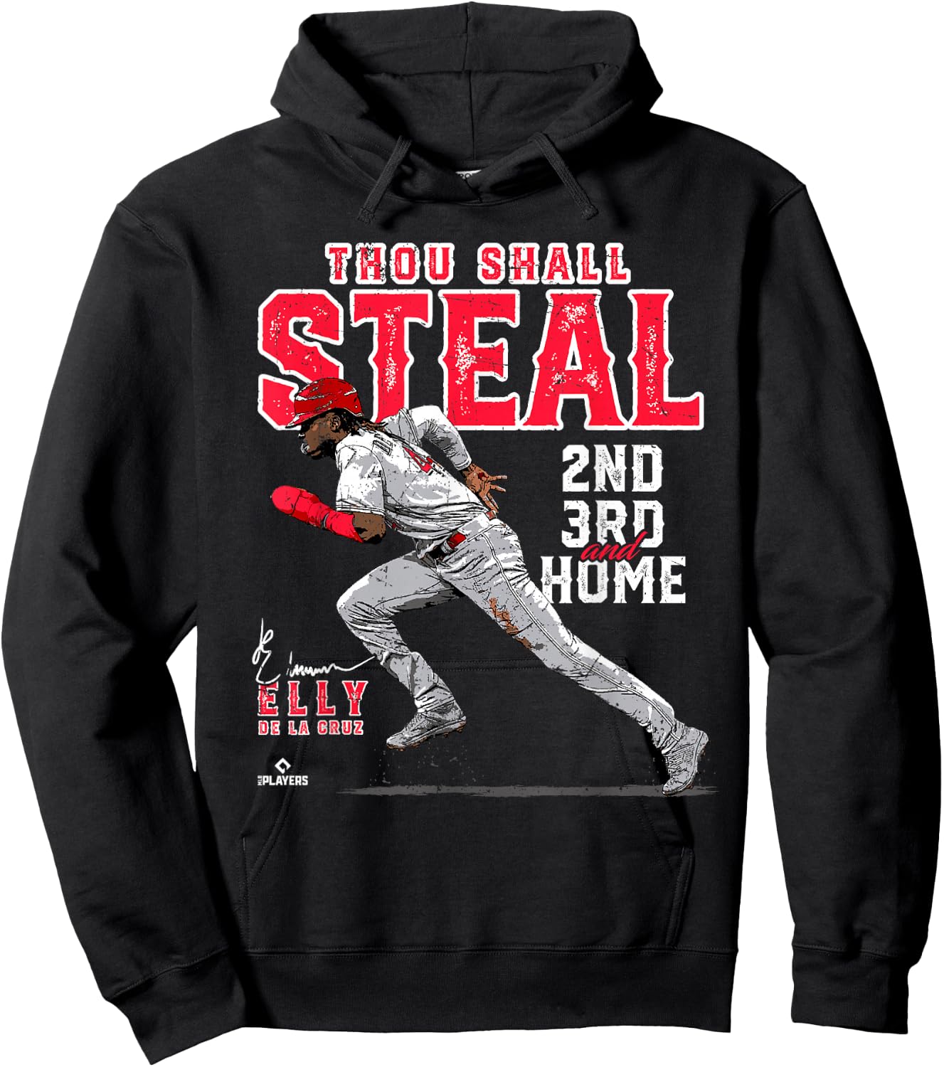 Thou Shall Steal 2nd, 3rd & Home Elly De La Cruz Cincinnati Hoodie - Hoodie | Black