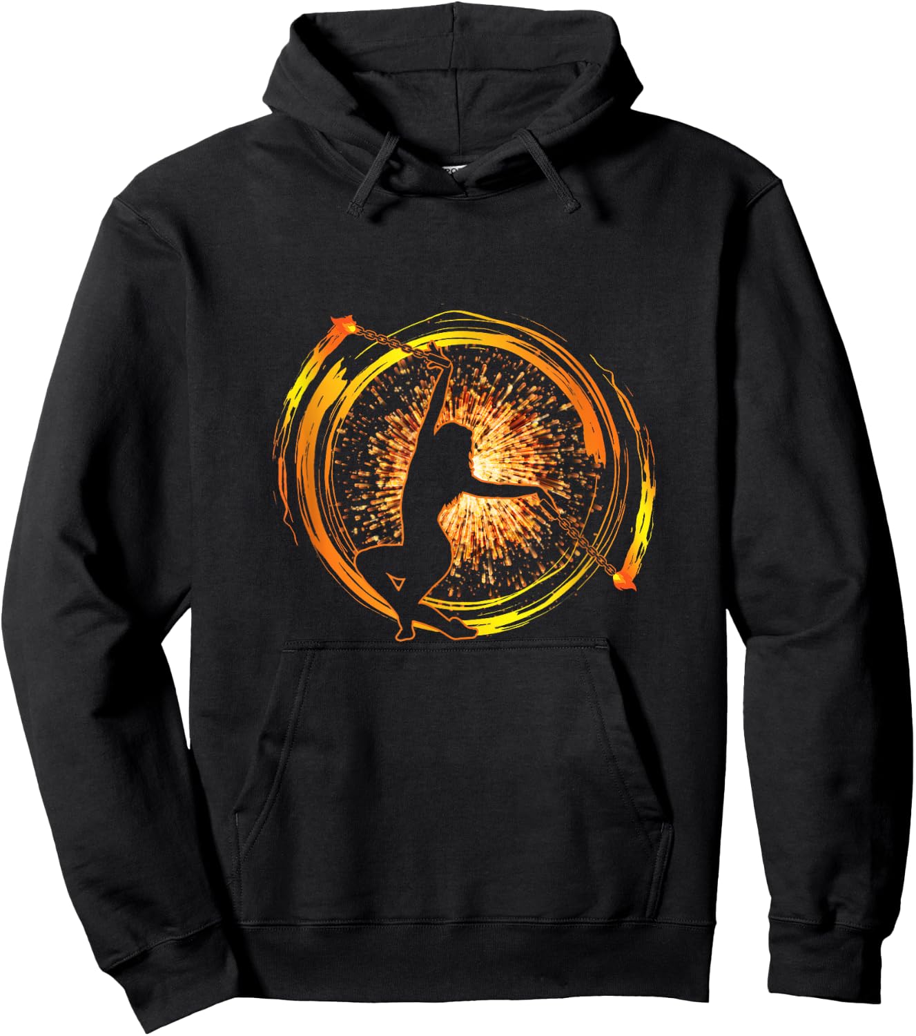 Fire Poi Performer Fire Dance Festival Pyro Lovers Dancers Hoodie - Hoodie | Black