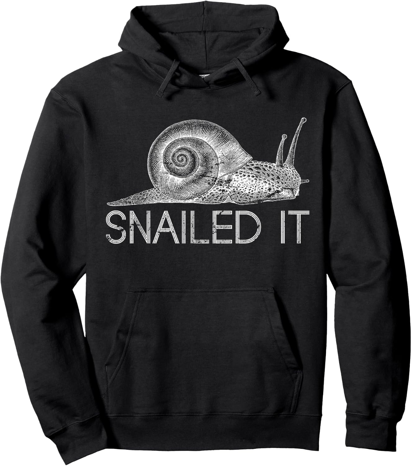 Snailed It Snail Hoodie - Hoodie | Black
