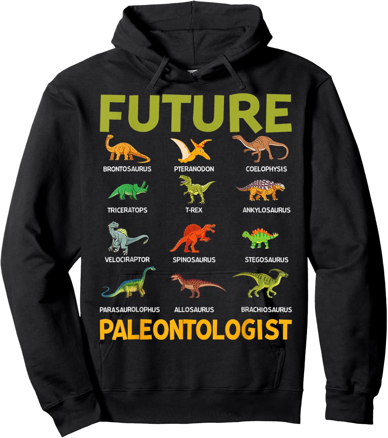 Future Paleontologist Dinosaurs Lover Shirts Boys And Girls Hoodie - Hoodie | Black