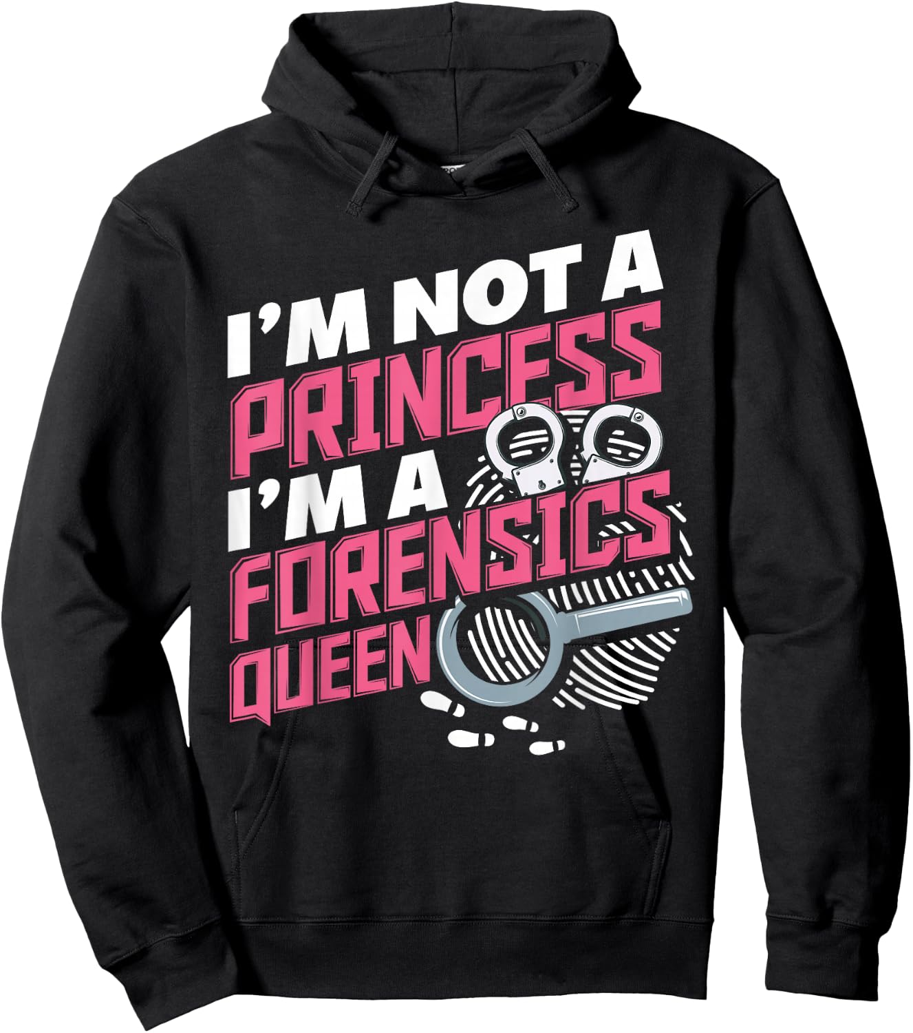 Women Funny Forensics Science Criminology Student Hoodie - Hoodie | Black